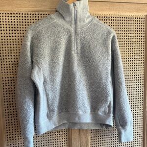 lululemon athletica Gray Boucle Quarter Zip Sweatshirt
